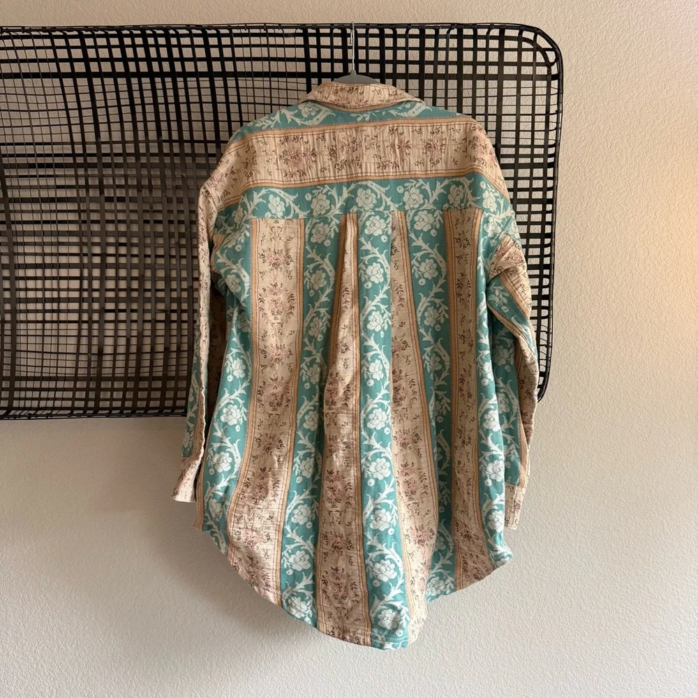 Free people we the free wonderland fog jacquard shirt - Picture 8 of 9